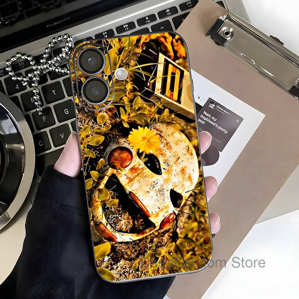Милый F-FnafS Для iPhone 17,16,15,14,13,12,11,Pro,Max,Plus Прозрачный серый Чехол для телефона Магнитная Беспроводная Зарядка