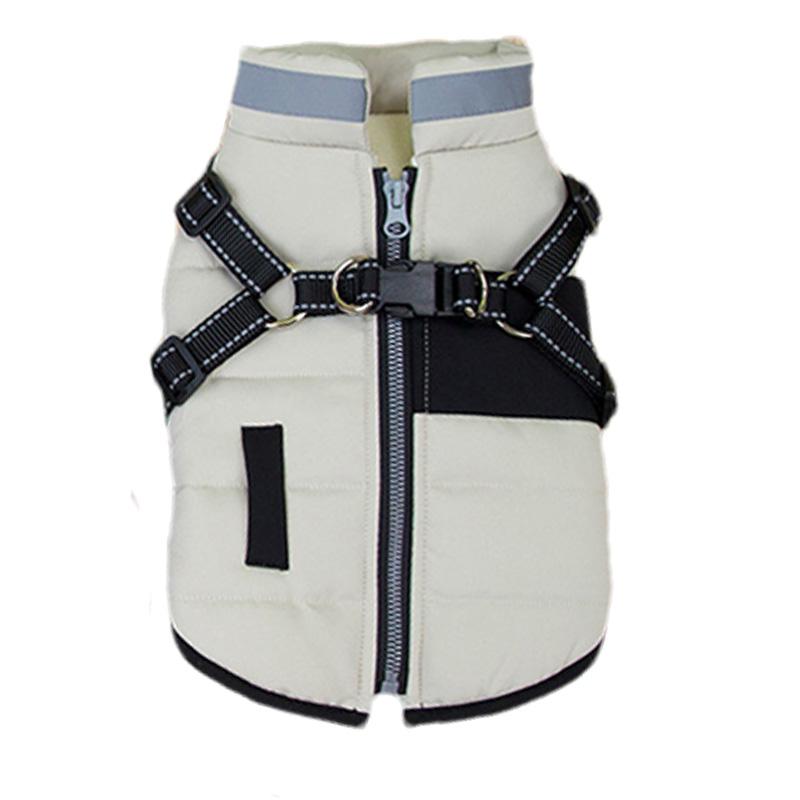 Зимняя теплая куртка для домашних собак с D-образным кольцом, светоотражающая одежда для собак маленьких и средних пород, одежда для щенков, товары для животных