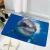3D Акула Креативный Входной Коврик Глубоководная Акула Коврик для Двери Ванной Противоскользящая Накладка Кухонный Коврик Приветственный Коврик Дверной Коврик Вход