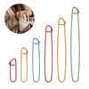 6 Pieces Knitting Stitches Holder Set Aluminum Yarn Stitches Holders Needle Markers Accessories for Knitting Notions