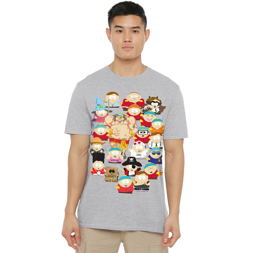 South Park Many Faces Of Cartman T-Shirt S-5XL Athletic Heather