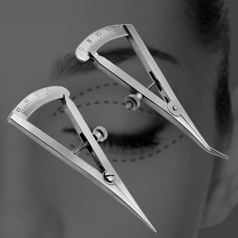 Стоматологический штангенциркуль Кастровиехо с одинарной двойной шкалой от 0 до 20 мм 3,25" Хирургические инструменты Прямой/Изогнутый Стоматологическое оборудование