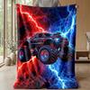 Monster Truck Chaos Theme blanket Lightweight Warm Flannel Blanket Decorative Throw Blanket for Home Decoration
