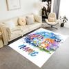 Bluey's Soccer Adventure Personalized Name Floor Rug Office Rug Suitable for Dining Room Study room Game Room Entryway Anti-slip Rug Office home decor