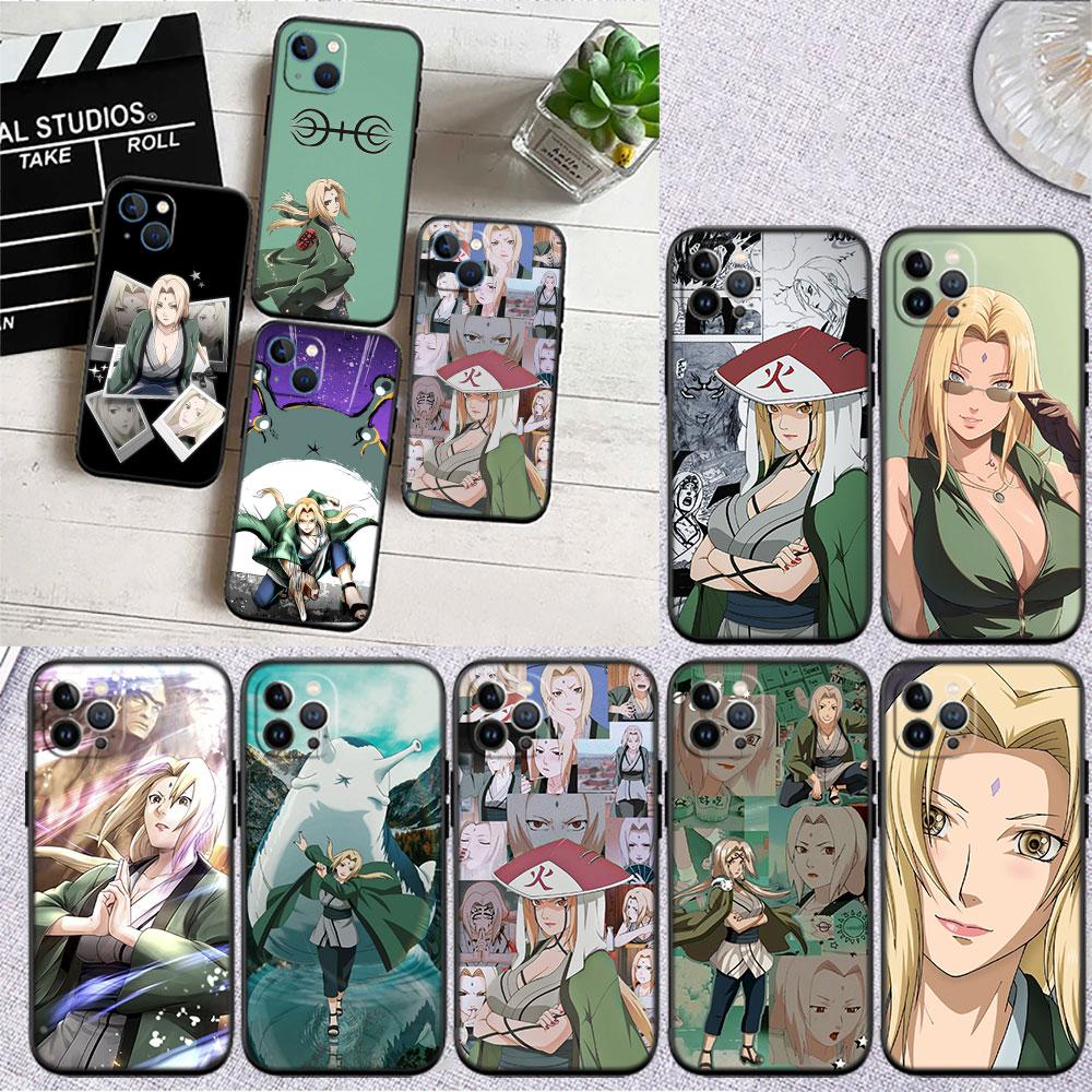 LO72 NARUTO Tsunade Soft Shell Phone Case for OPPO A3 Pro A72 A74 A76 A77 A77S A78 A79 A94 A95 A18 A40M A58