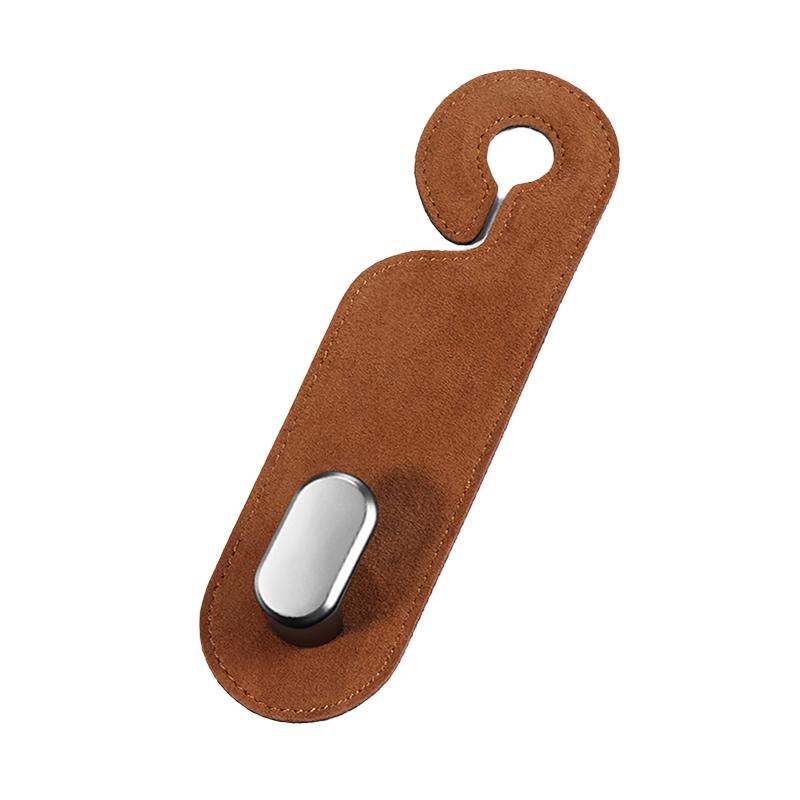 Luxury Suede Car Seat Back Storage Artifact Pendant Interior Single Durable Hook Holder