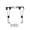 Mountain Bike Overhead Lift Pulley System Screw Mounted Bicycle Ceiling Wall Hangers Display Holder Hooks Space-saving