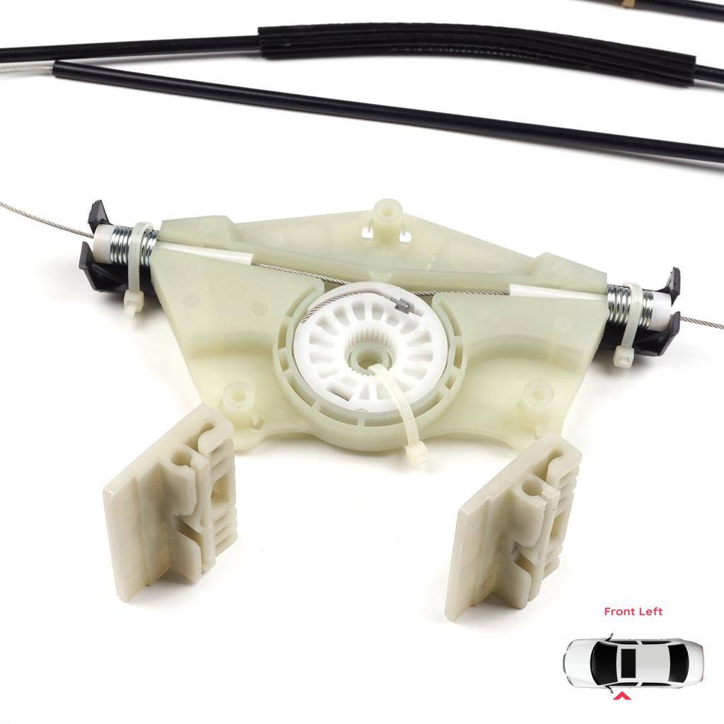 BWR777 Electric Window Regulator Repair Set Front Left Door for VW Touareg 7L Porsche Cayenne 9PA 955 957 2002-2010 7L0837461