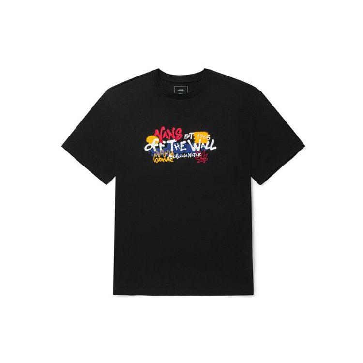 Vans Graffiti Alphabet T Shirt Unisex Black VN0A5F3JBLK
