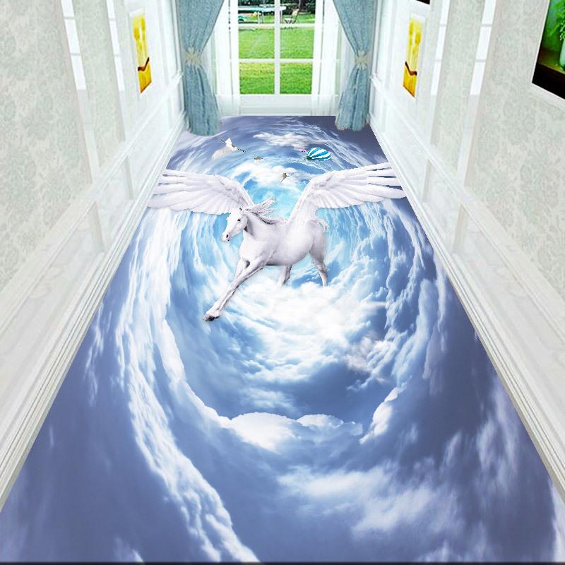 3D Гостиная Красивый Пейзаж Напольный Коврик Ковер Спальня Полноразмерная Кровать Прикроватный Коврик Для Ползания Журнальный Столик Входная Дверь Коврик