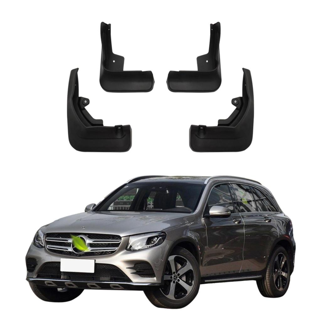 4PCS Car Mud Flaps Splash Guards Mudguards Car Mud Flaps Compatible with Mercedes Benz GLC With Pedal 2020 2021 2022