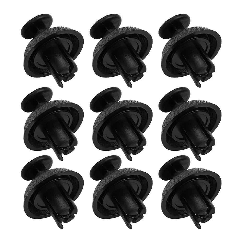 50pcs 7mm Hole Car Rivets Clips For Toyota-Camry-Highlander-Carola Black Plastic Fasteners Retainers Auto Parts & Accessories