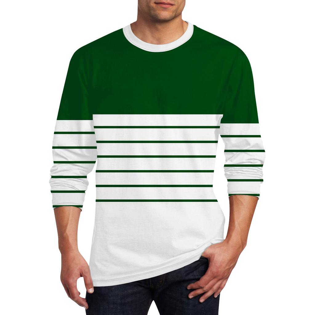 Men's T Shirt O-Neck Clothing Apparel Outdoor Long Sleeve Print Fashion Designer Vintage