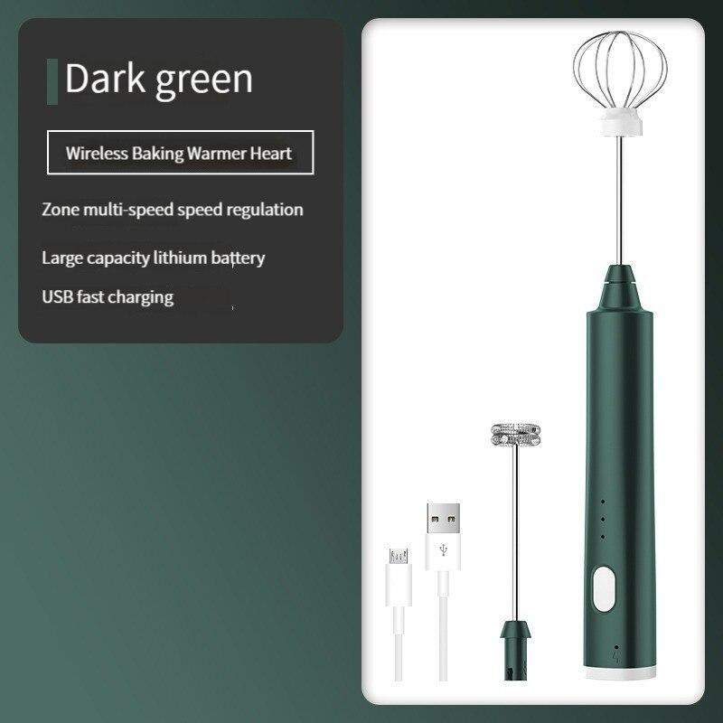 1 шт. USB перезаряжаемый ручной венчик для яиц 3 скорости электрический вспениватель молока пенообразователь миксер для вспенивания кофейных напитков пенообразователь
