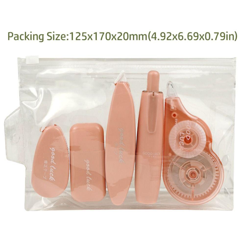 5 шт. Бесшумная корректирующая лента Неповторяющийся градиентный цвет Бесшумное покрытие Лента 36 м Просторная Студенческая корректирующая лента