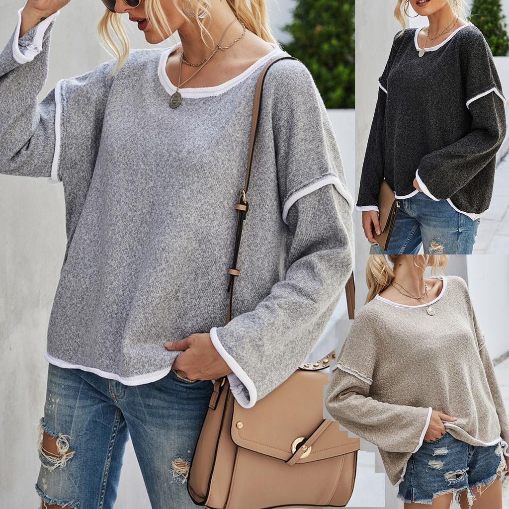 Женский свитер с круглым вырезом, большой размер, свитер с кисточками на спине