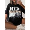Графическая футболка BTS Army Мужская Женская Kpop Графическая с коротким рукавом Уличная одежда Y2k Оверсайз Повседневная Свободная Высококачественный Топ Женская Мужская Одежда