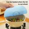 5Pcs Silicone Lid Set for Bowls Pots Microwave Safe Food Covers Multi-Size Leakproof Container Lids with Hanging Holes