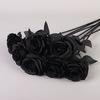 Gradient Artificial Rose Faux Flower for Wedding Home Party Decor Craft Ornament