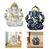 Ganesha Figurine, Fengshui Religious Elephant God Figurine, Resin Buddha Statue, Lord Ganesh Statue,