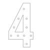 1 шт. 91,5 см Светящаяся цифровая рамка-вывеска из КТ-пластика Цифры 0-9 Вставляемая КТ-пластина Декор для вечеринки Свет Украшение на День Рождения, Юбилей - Холодный Белый Свет