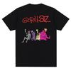 Музыкальная группа Gorillazs Футболка с принтом в стиле панк-рок 90-х Повседневная мода Футболка с коротким рукавом больших размеров Унисекс Графические футболки