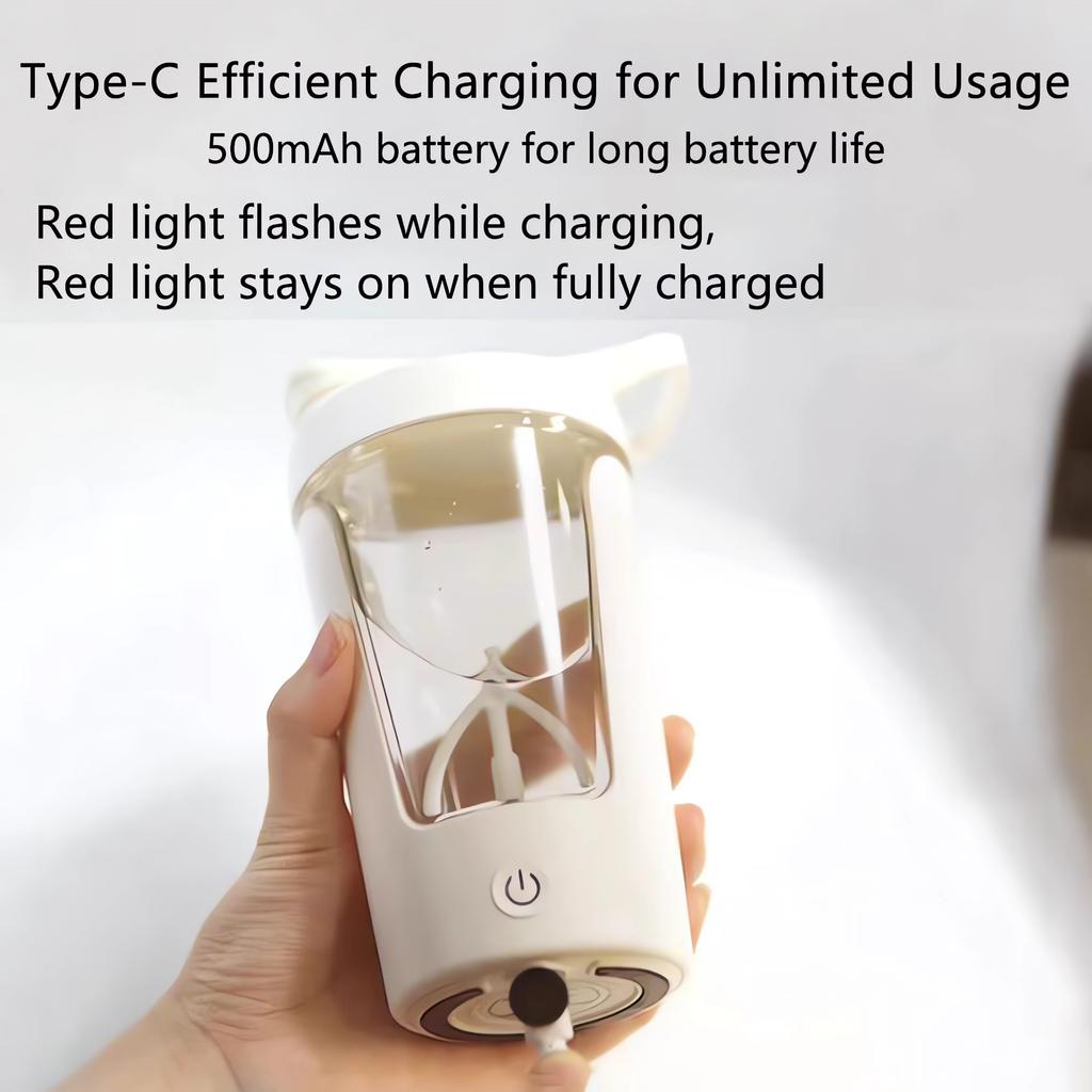 Новая портативная автоматическая чашка для смешивания кофе с мощным аккумулятором, пищевой материал, емкость 350 мл, спортивная бутылка для смешивания кофе