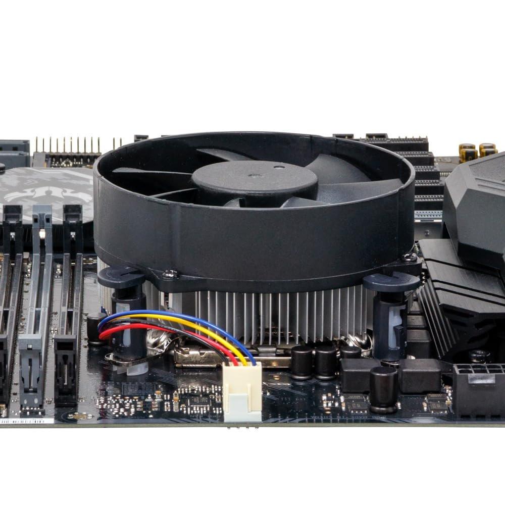 AINEX Кулер для процессора с push-pin креплением для Intel LGA115x/1200 Низкопрофильный алюминиевый радиатор 95-мм PWM вентилятор NI01LP-9225SP