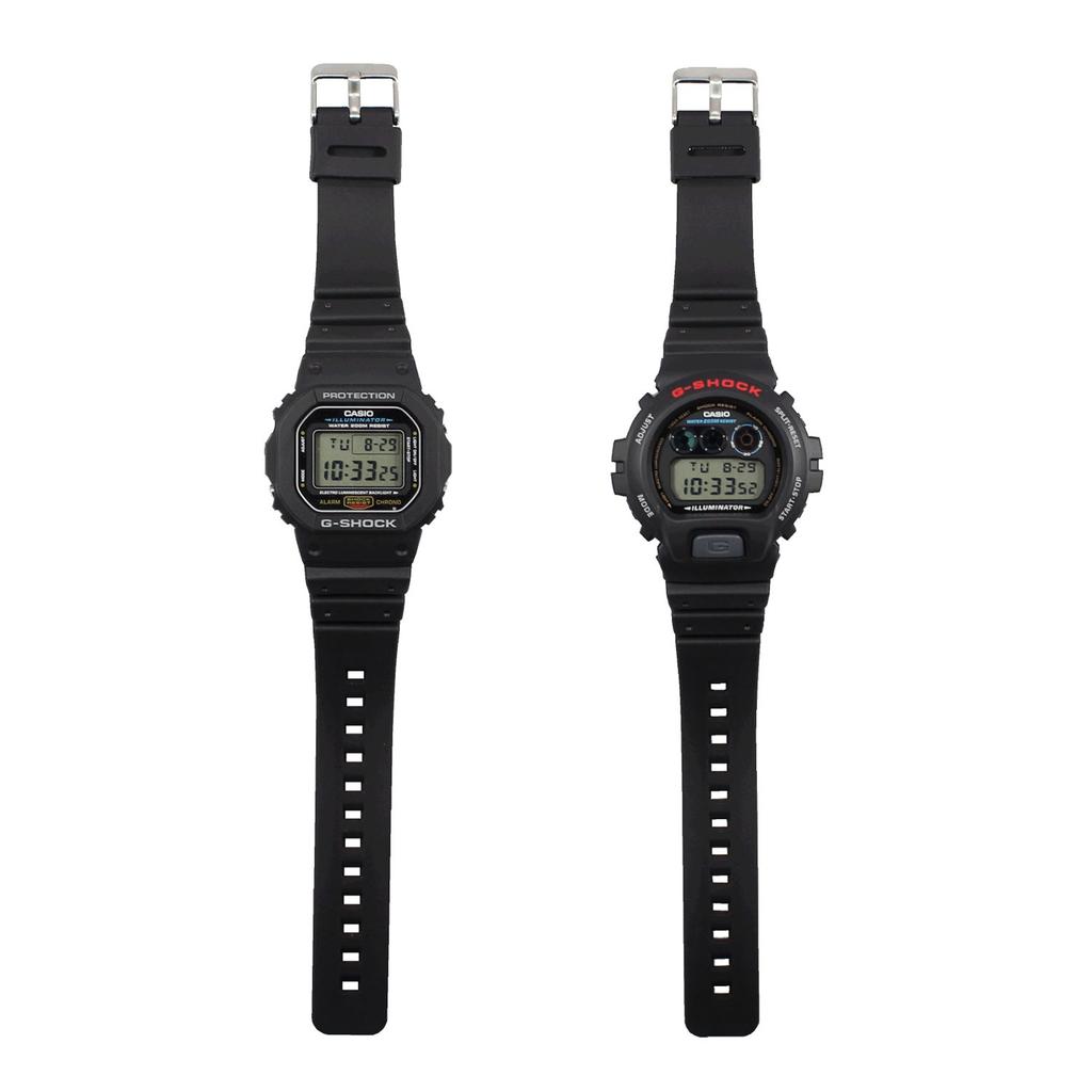 Сменные часы CASIO Casio DW6900 Series Ширина ушка 16 мм TPU Уретан Черный ремешок 2 пружины руководство по замене Ремешок/ремень TARO'S G-SHOCK G-Shock