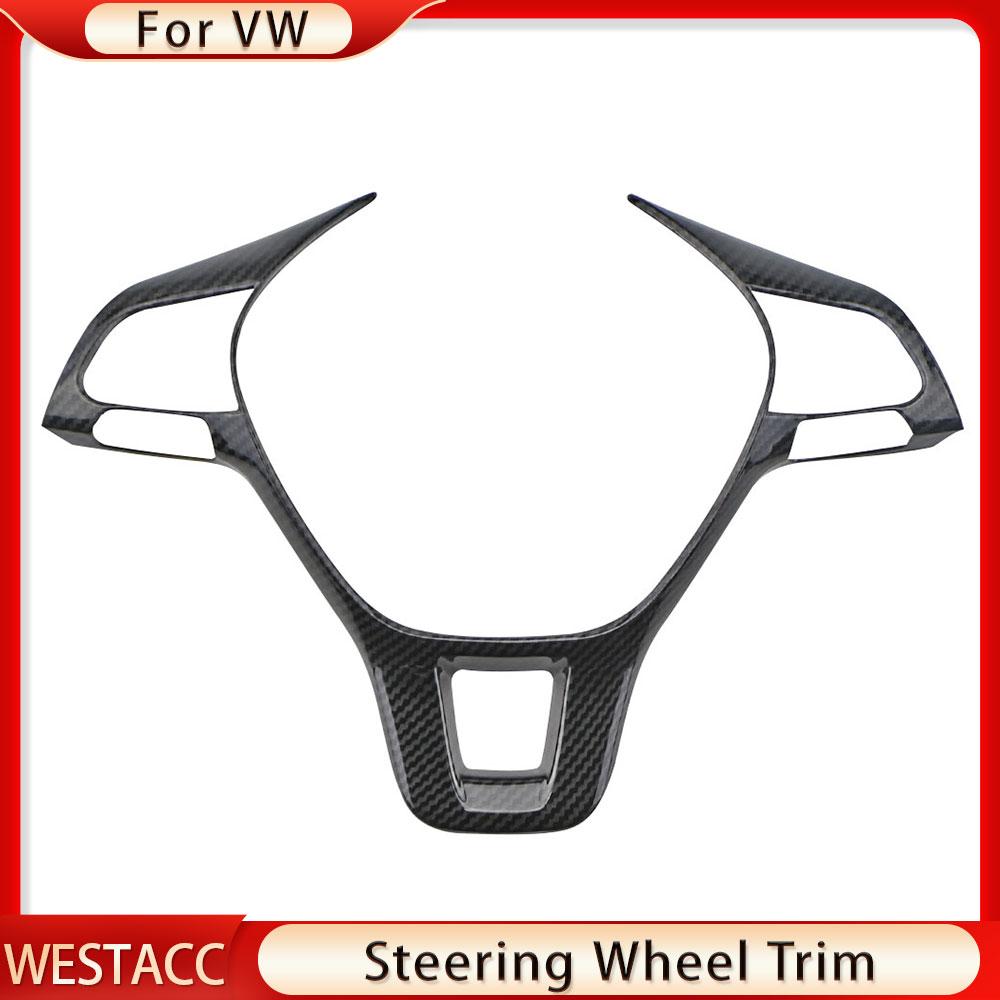 Накладка на панель рулевого колеса автомобиля для Volkswagen VW Golf 7 Tiguan MK2 Polo T-Cross T-Roc Touran Jetta 2017-2022 