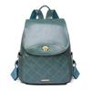 New Casual Women's Soft Leather Anti-theft Backpack Fashionable Retro Large Capacity Computer Backpack Student School Bag