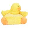 Plush Seat Cushion PP Cotton Washable Cute Cartoon Duck Floor Seating Chair with Backrest for Kids Bedroom Balcony