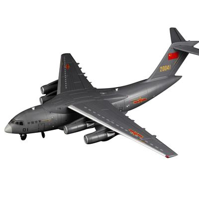 1:144 Китайский транспортный самолет Y-20 Модель Сплав Литой Самолет Миниатюра с Подвижным Хвостовым Оперением Модель для Хобби для Детей