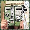 Panda Shockproof Phone Case For Samsung Galaxy S10 5G/SM-G977N Anti-dust Waterproof Lanyard Kickstand Anti-knock Cute