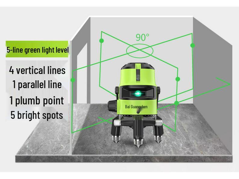 Высокоточный лазерный уровень с зеленым и синим светом, инфракрасный - 2, 3 или 5 линий, яркий свет для улицы, автоматическое выравнивание