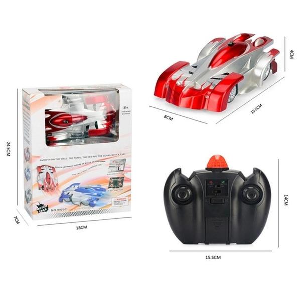 Машинка с дистанционным управлением, игрушечная настенная альпинистская машинка со светодиодными фонарями, вращающаяся на 360 градусов, антигравитационная машина, настенная машинка для детей