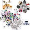 100 Sets  5mm Eyelets Buckle for LeatherCraft Apparel Metallic Scrapbook