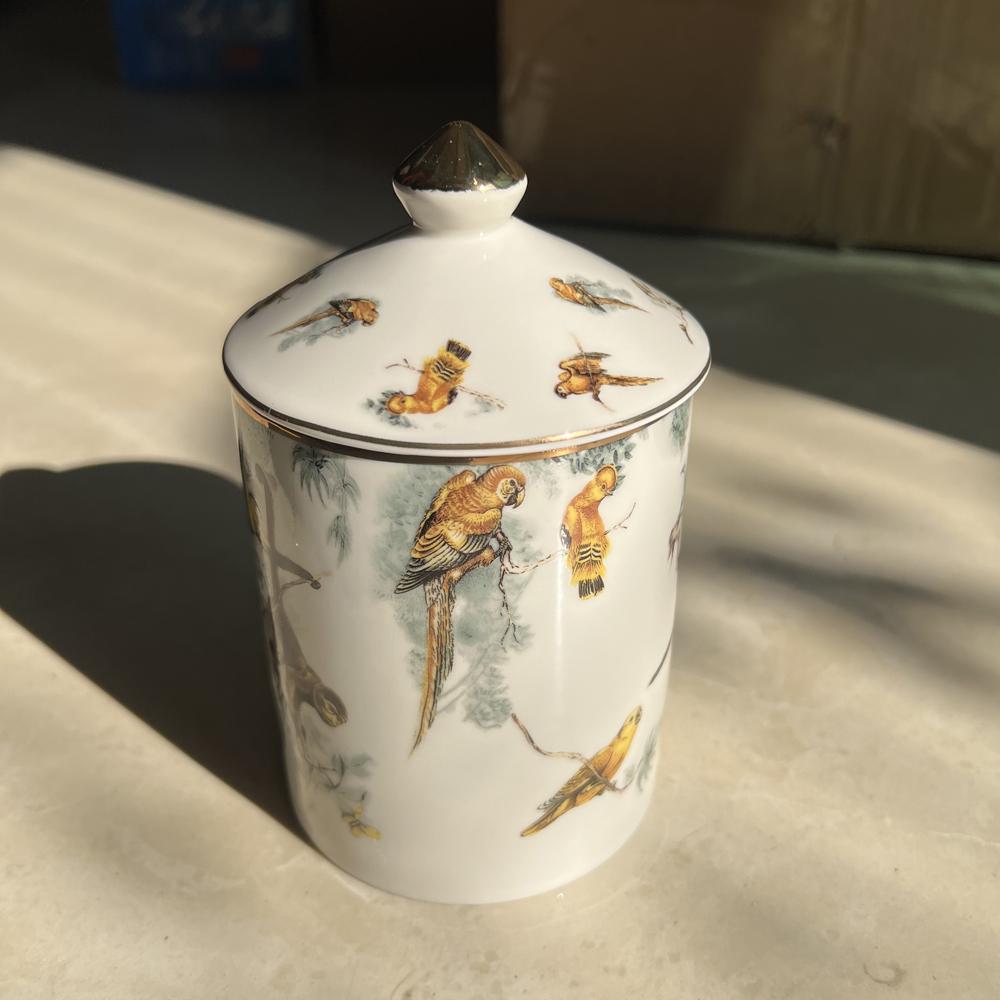 Creative Tropical Rain Forest Animal Candle Holder Candelabra Home Ceramic Decorative Jar Cup Beauty Storage Bottle Gift