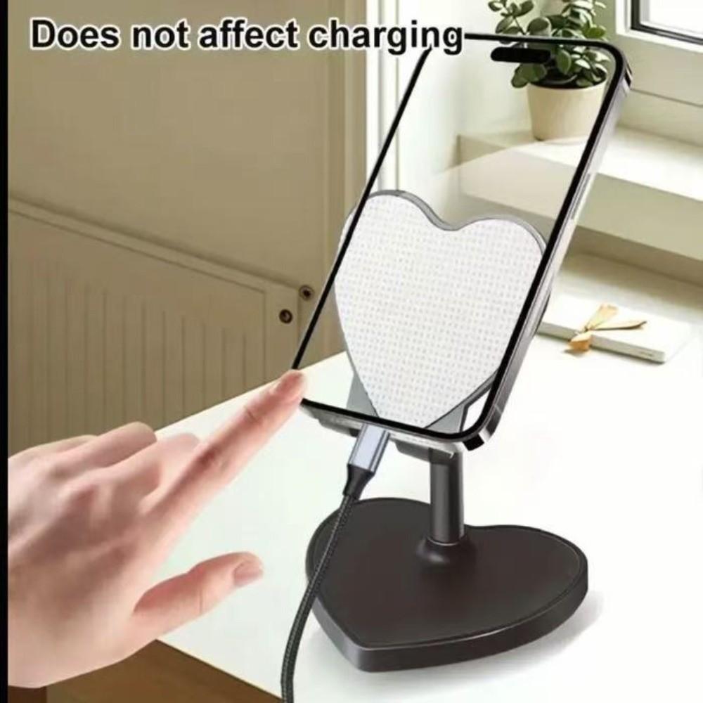 Love Shaped Design Tablet Stand Extendable Design Live Streaming Stand Phone Stand Desktop Use