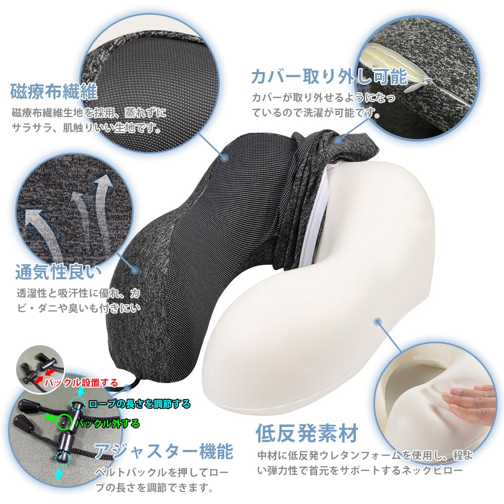 Портативный шейный платок для самолета с эффектом памяти, большой, последняя модель, не скрывает шею, дорожная U-образная подушка для ушей и глаз, для сна ночью, хороший сон