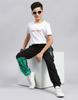 MONTE CARLO Boys Printed Black Regular Fit Lower