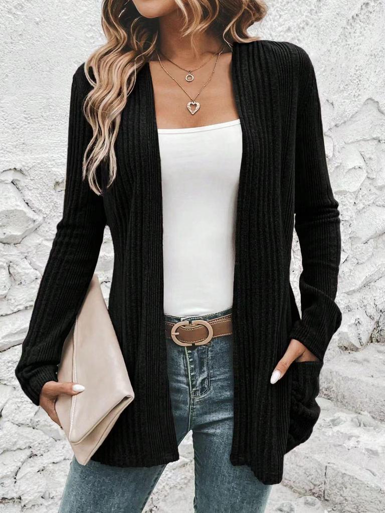 2025 Autumn Fashion Women's Knit Cardigan: Chic Long Sleeve Casual Jacket