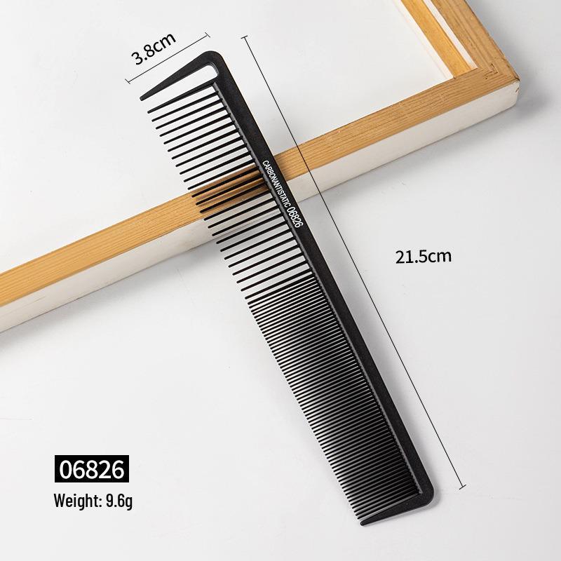Портативная карбоновая расческа для укладки волос для девочек с утолщенным дизайном и заостренным кончиком