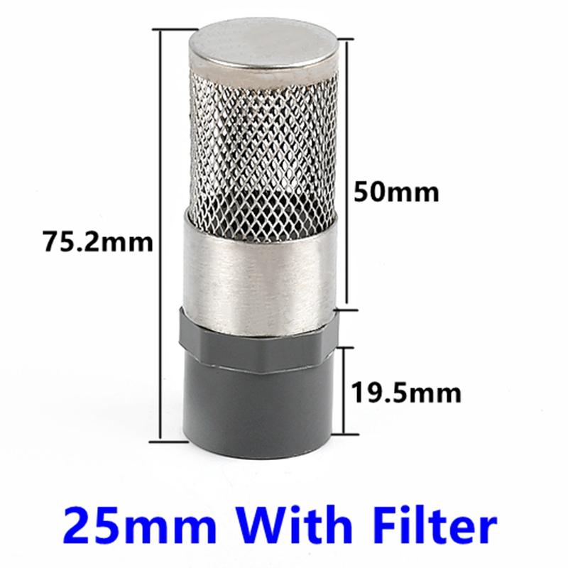 1/3Pcs Grey PVC Male Thread Straight Connector Garden Irrigation Pipe Fitting Filters Aquarium Fish Tank Feedwater Joint Filters