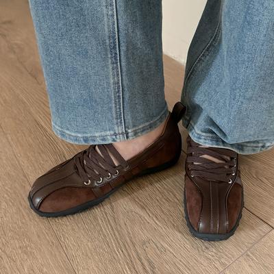 Сладкая Муза! Повседневная спортивная обувь на мягкой подошве женская, сочетание цветов 2025, новые маленькие белые туфли, функциональная шнуровка, одинарная обувь