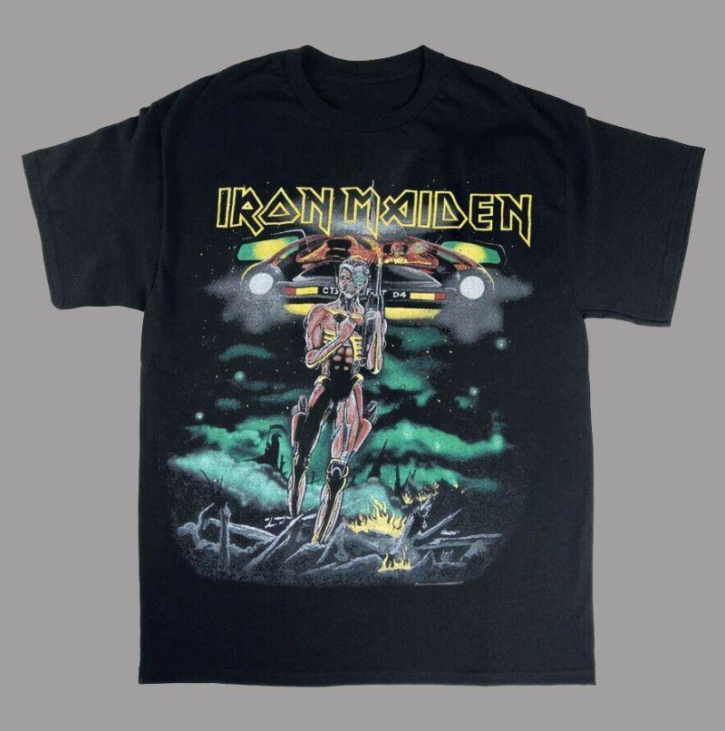 Iron Maiden Somewhere on Tour 1986 Новая Черная Футболка Унисекс Футболка