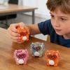 Очки с блестками Саламандра Игрушка-пищалка Медленно поднимающаяся TPR Игрушка-антистресс Милый мультяшный гаджет для снятия стресса для студентов Портативный Забавный подарок