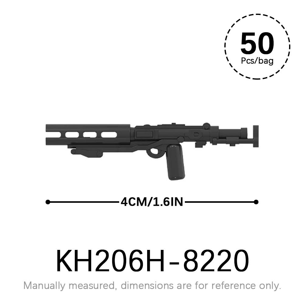 50 шт./лот Набор военного оружия SWAT WW2 Детали для фигурок MOC Кирпичики Звездные войны WW2 Корпус Оружейные аксессуары Строительные блоки Детские игрушки