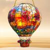 Acrylic Sun Catcher Disc Pendant Colored Hot Air Balloon Window Decorations  for Garden Yard Patio