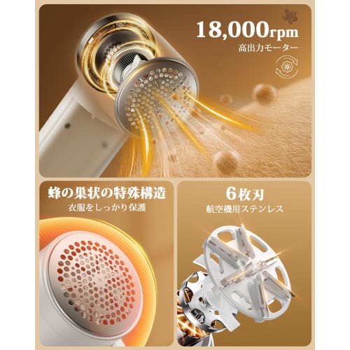 Машинка для удаления катышков Sunytree [Обновленная версия 2025, Большая 6-лопастная] с ЖК-дисплеем, 3-уровневой регулировкой, Мощный 6-лопастной нож для удаления катышков, Зарядка Type-C